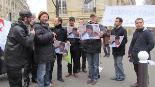 Demonstration in support of Tahar Belabes