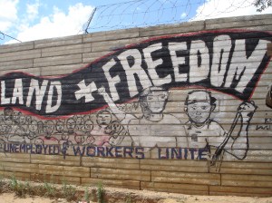Anarchist graffiti at Motsoaledi squatter camp, Soweto, 2006 [2]